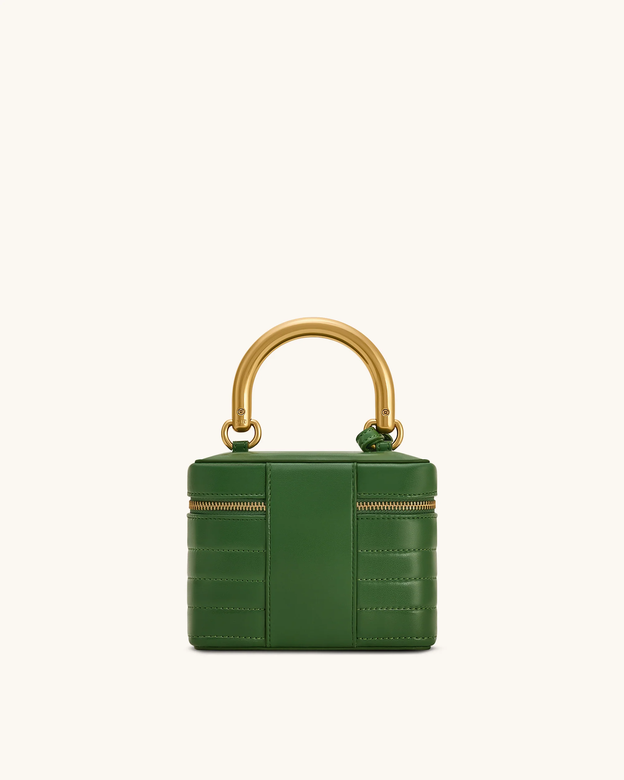 Borsa a mano rigida trapuntata Evelyn - Verde - Image 3