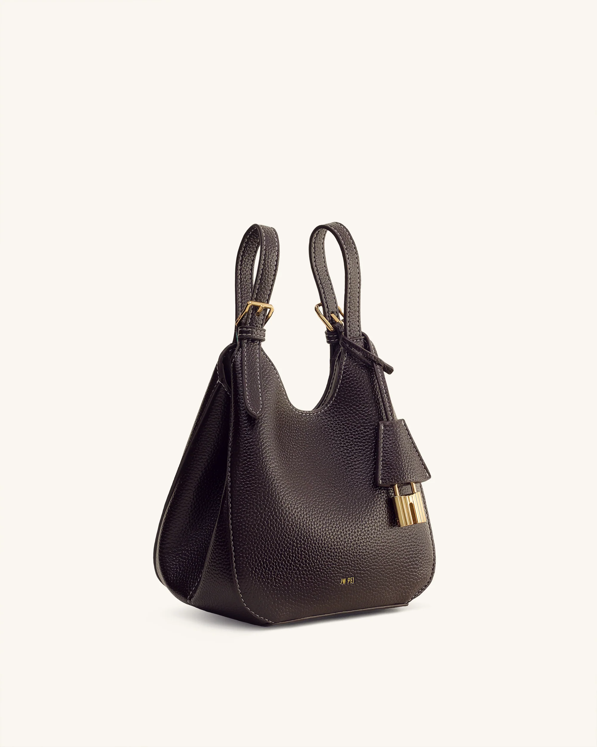 Ines Bolso Tote con Candado - Marrón Oscuro - Image 5