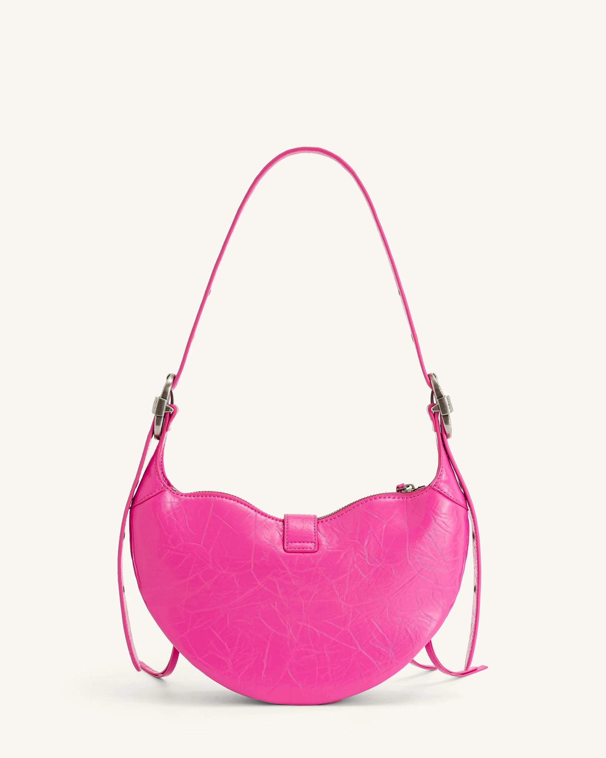 Tessa Borsa a Spalla Schiacciata - Rosa Brillante - Image 3