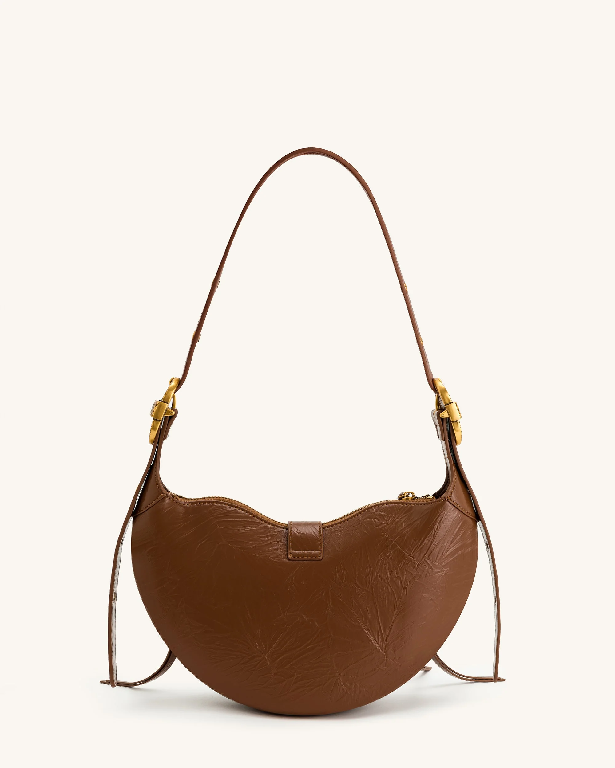 Borsa a tracolla Tessa Crushed - Marrone - Image 3