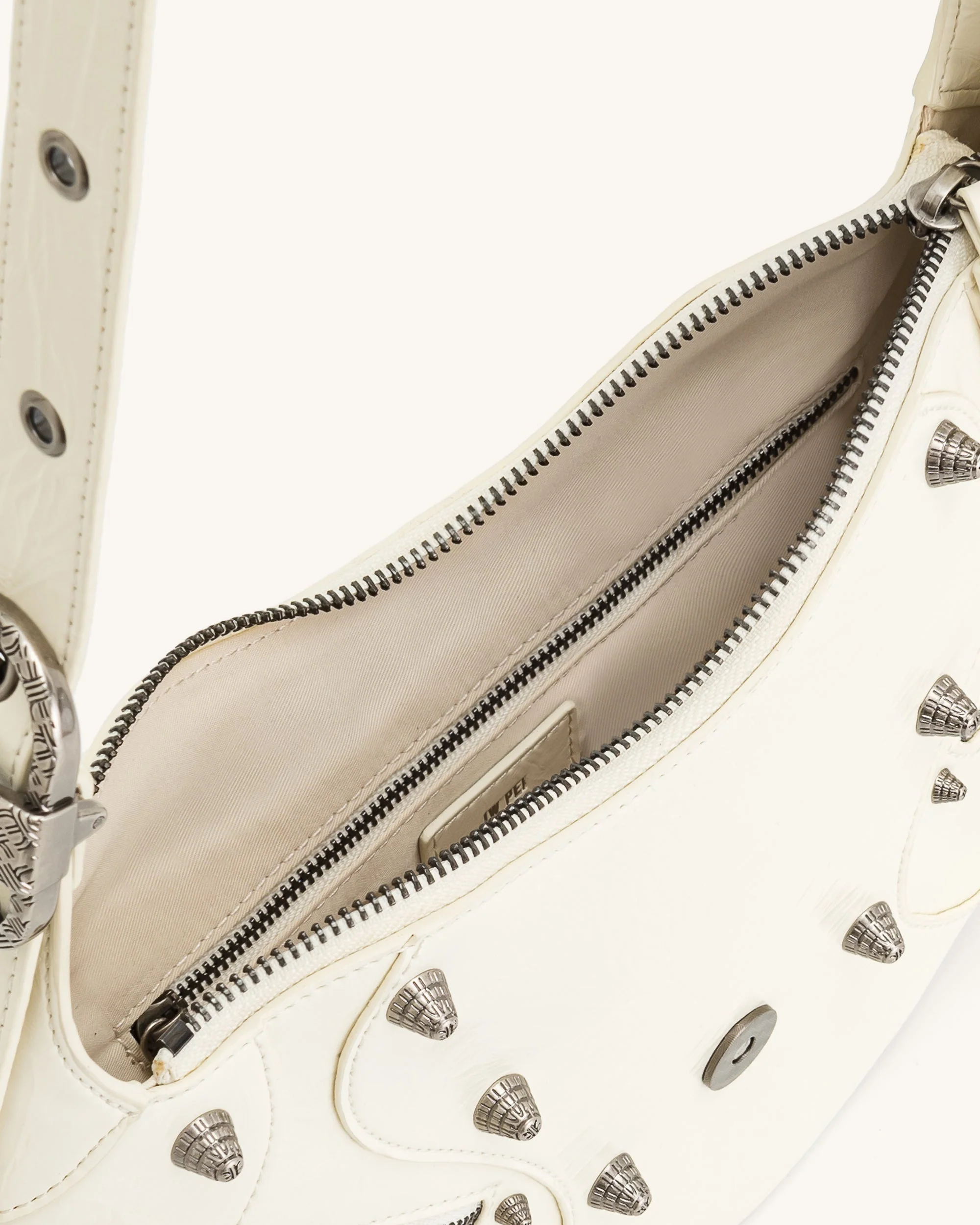 Tessa Borsa a Spalla Schiacciata - Bianco - Image 5
