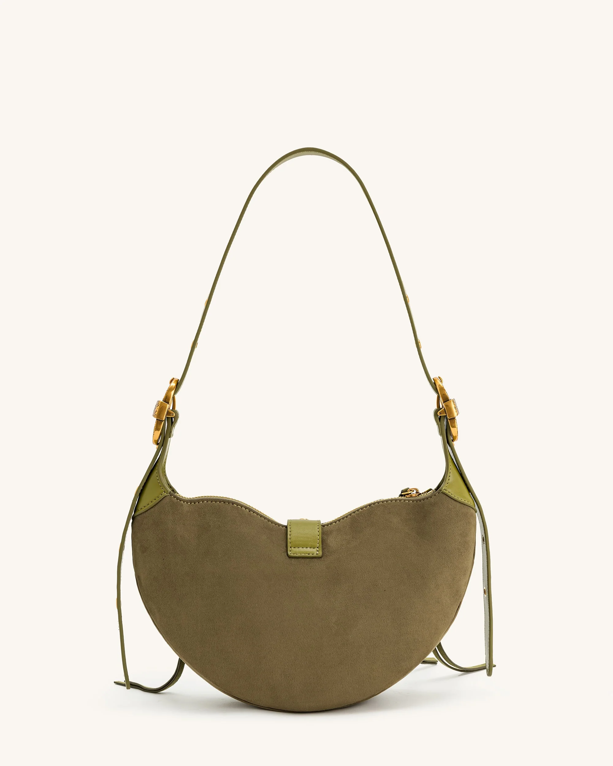 Borsa a tracolla in camoscio JW PEI Tessa - Oliva scuro (donne) - Image 4