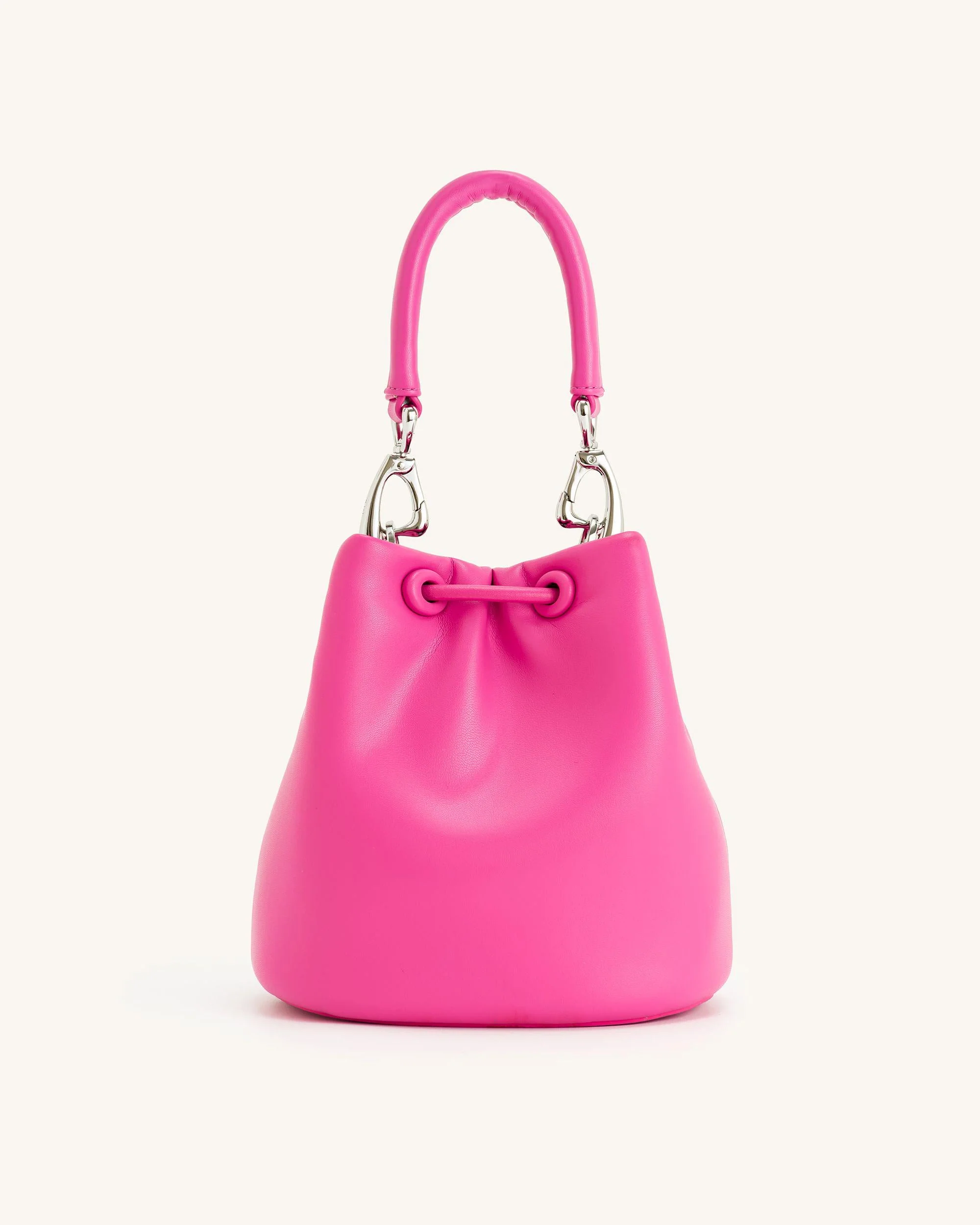 Borsa a Secchiello Imbottita Yulia - Rosa Brillante - Image 3