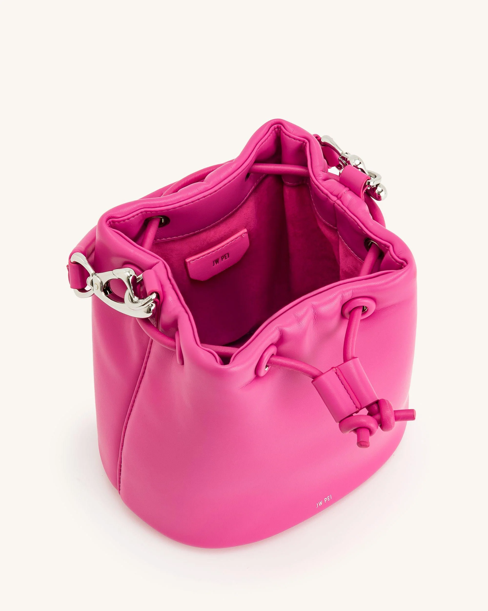 Borsa a Secchiello Imbottita Yulia - Rosa Brillante - Image 4