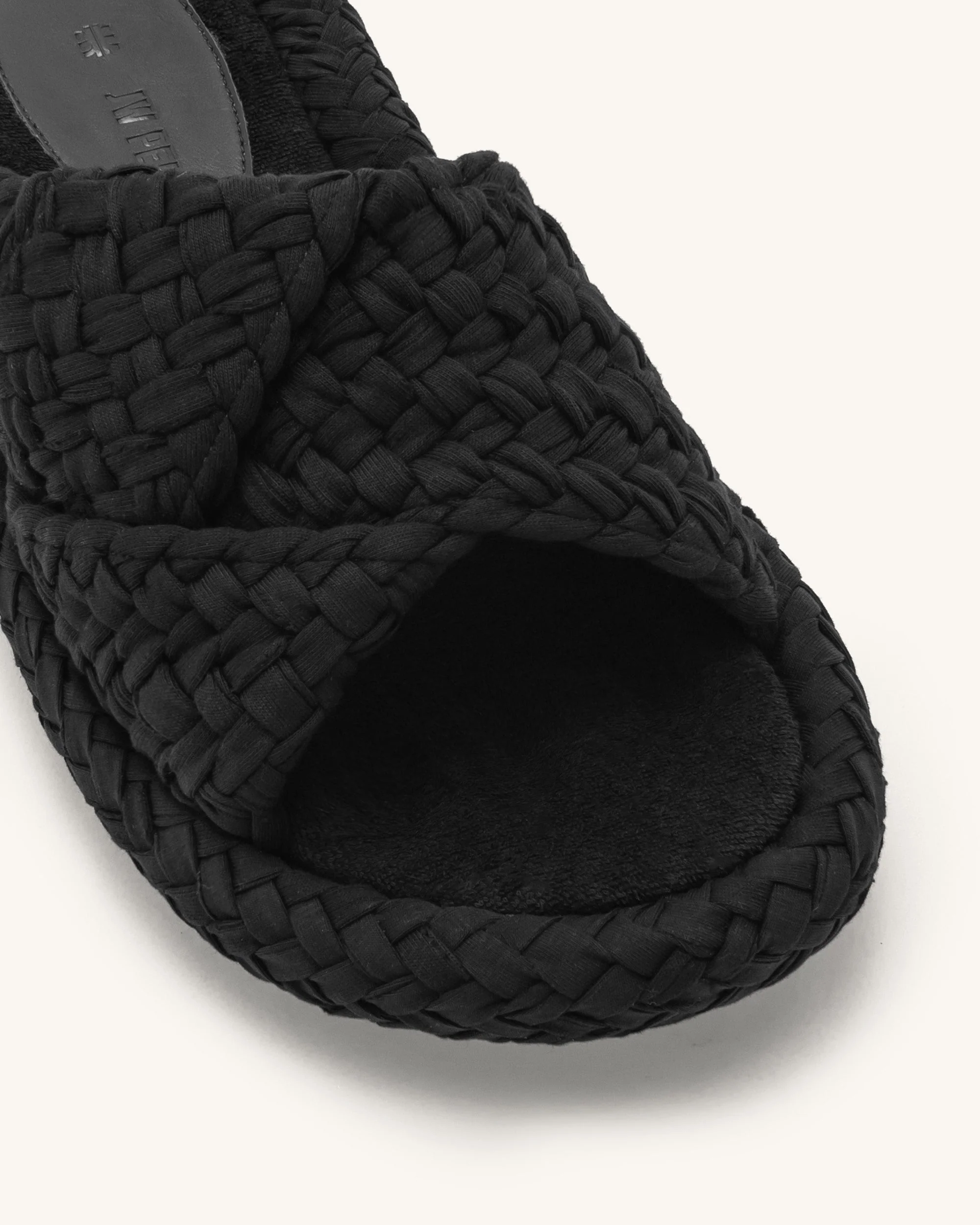 Lilah - Sandalo Intrecciato con Plateau - Nero - Image 6