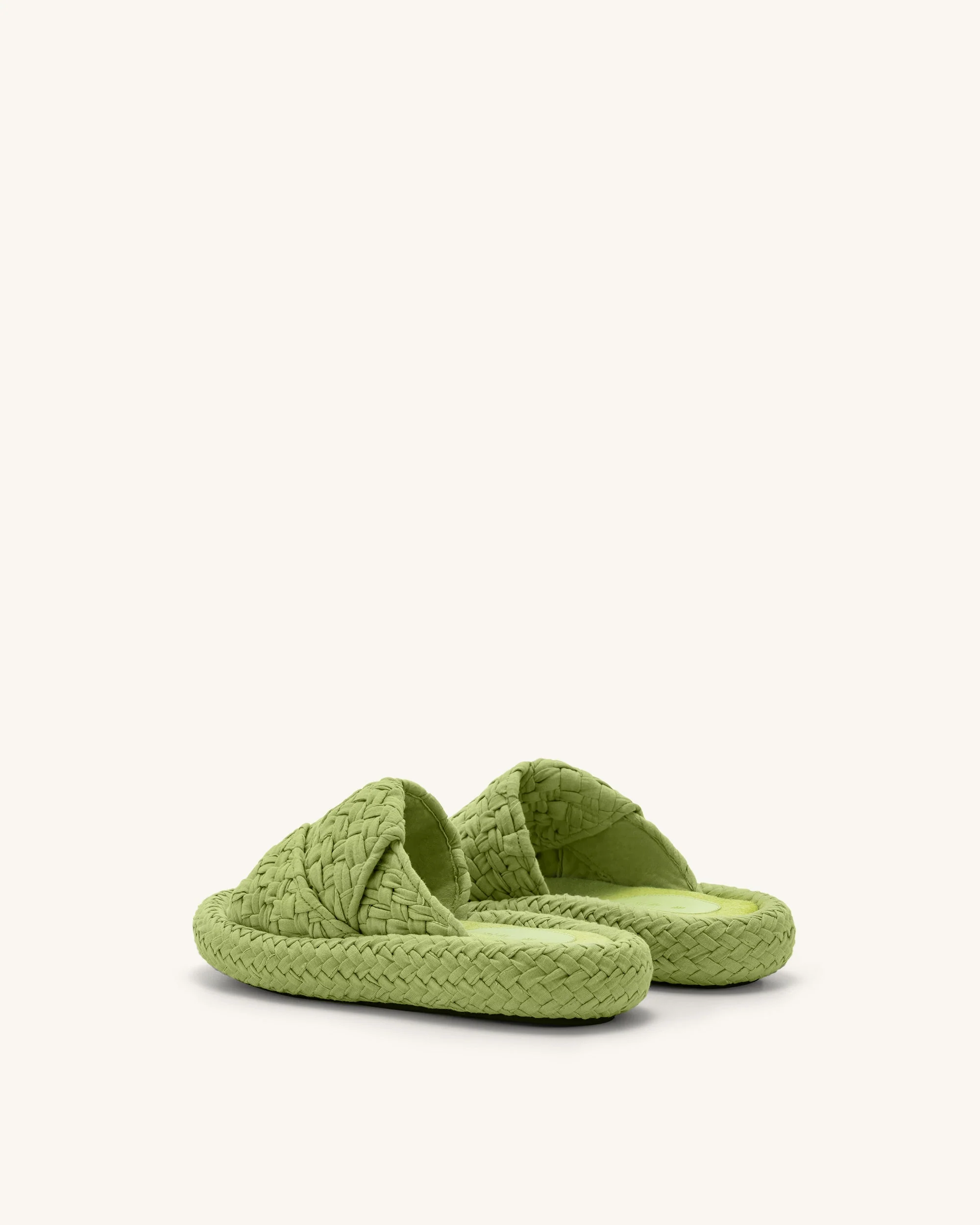Lilah - Sandalo Intrecciato con Plateau - Verde lime - Image 4
