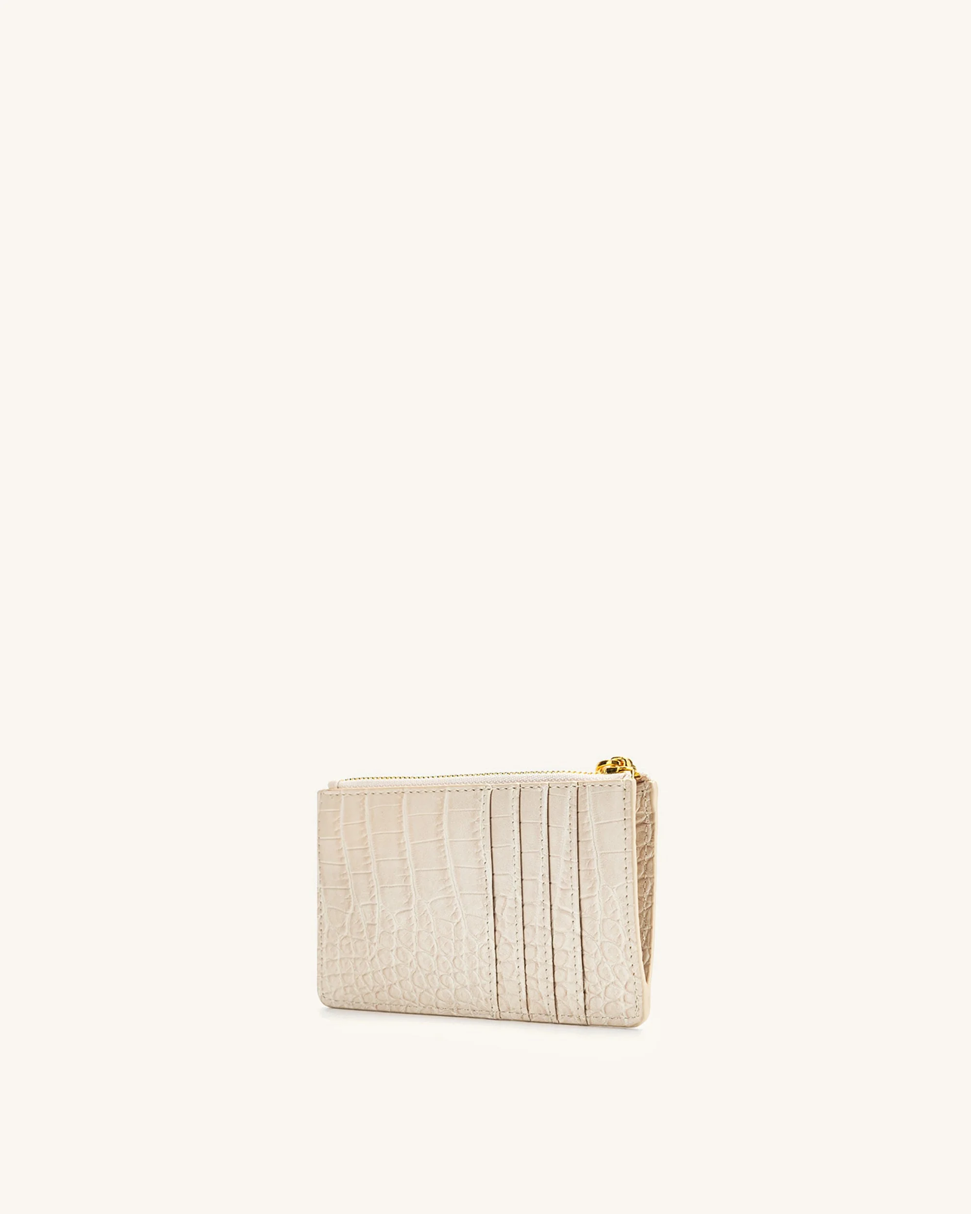 Quinn Zipper Carta a Mano - Ivory Cocco - Image 3