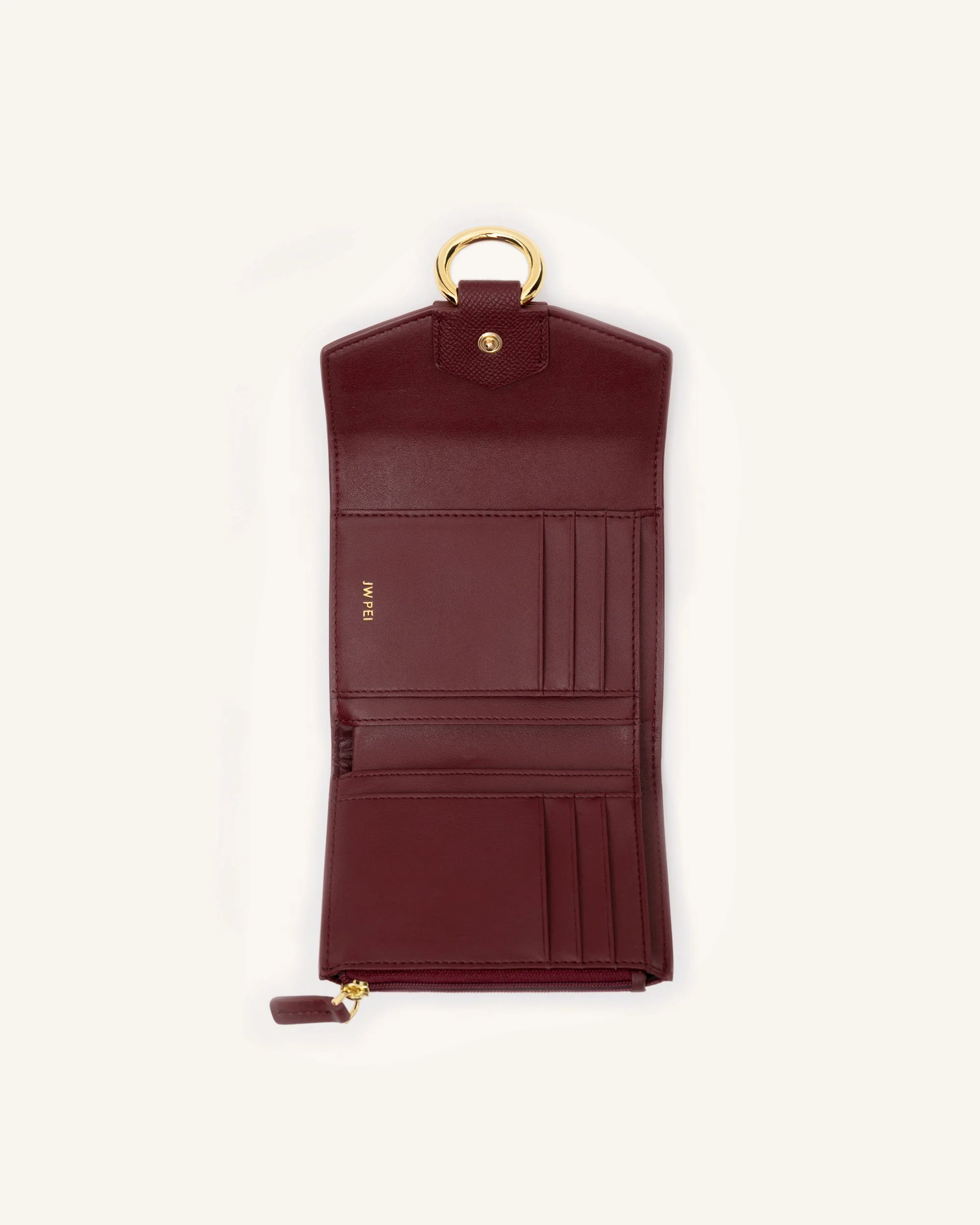 Stella Portafoglio - Burgundy Grana Vegan Pelle - Image 5