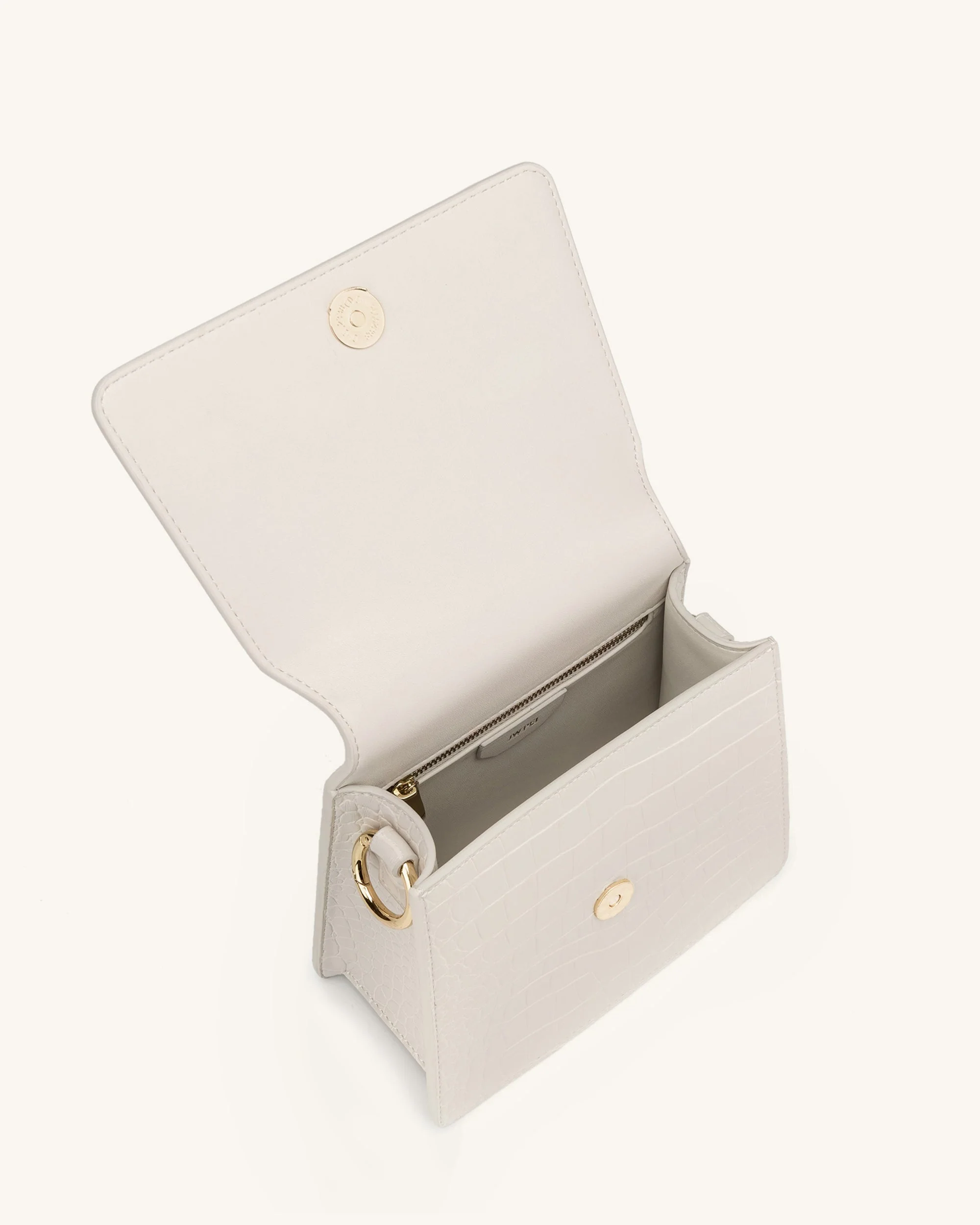 The Fae Top Handle Borsa - Ivory Cocco - Image 4